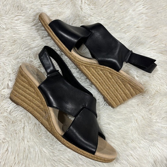 Clarks Collection Women's Wedge espadrilles Sandals Lafley Alaine Size 9 - Picture 5 of 12